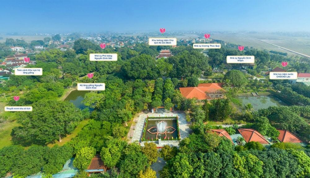 Tổng quan các địa điểm thuộc Khu di tích Kim Liên